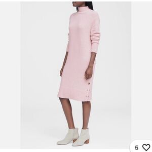 BANANA REPUBLIC Turtleneck Sweater Dress with Button Sides. SZ: XL